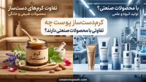 تفاوت کرم‌ دست‌ساز پوست با صنعتی چیست؟